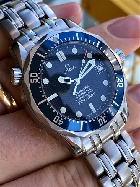 omega seamaster blue face